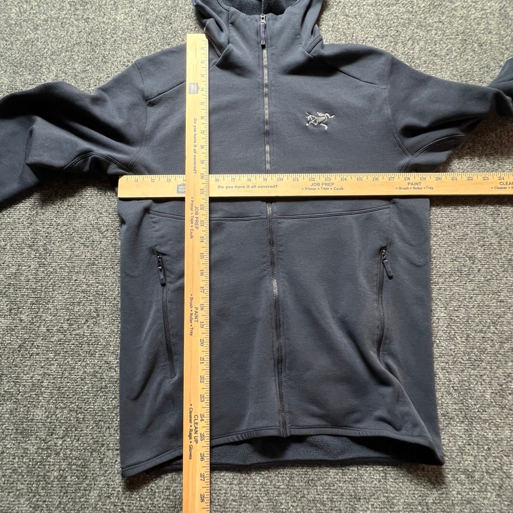 Arcteryx Kyanite AR Hoody Mens Medium Blue Full Zip Fleece Jacket Outdoor Layer - Picture 3 of 8